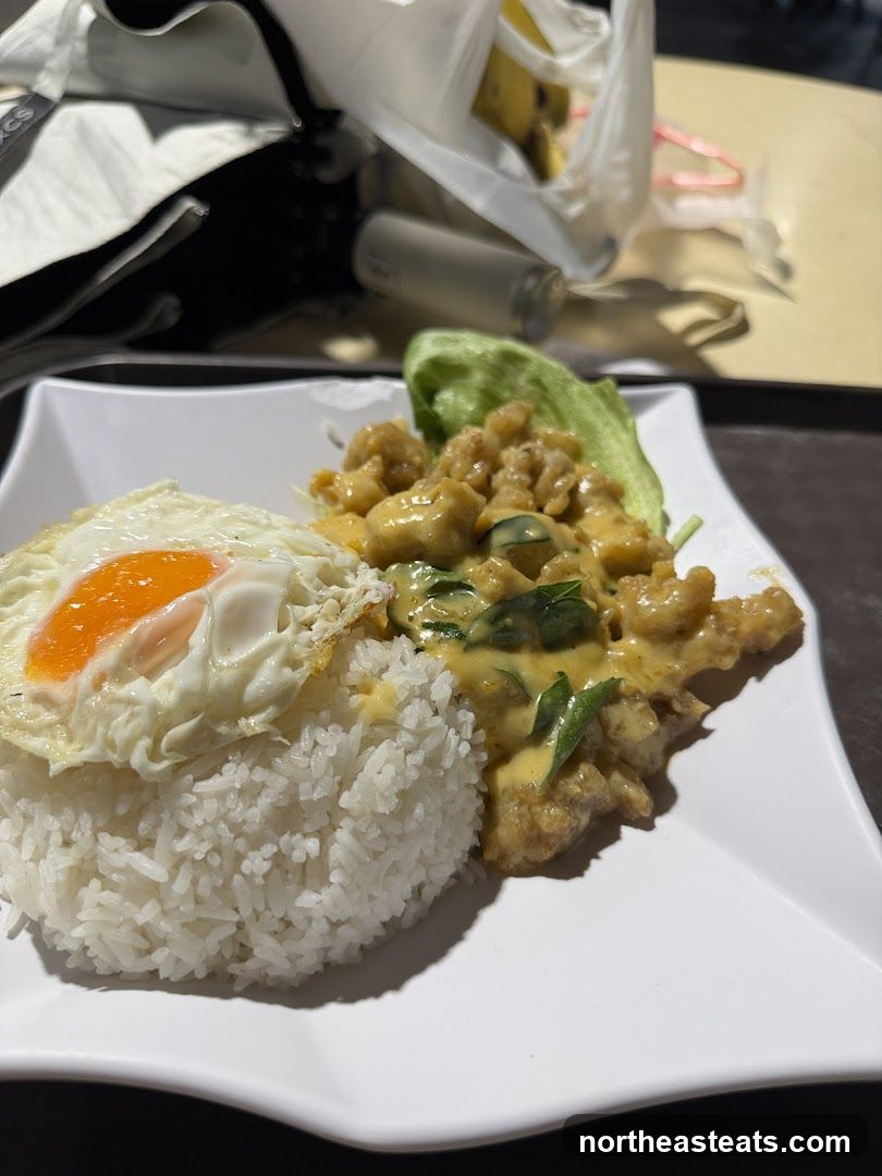 Curry Chicken Rice with Fried Egg
