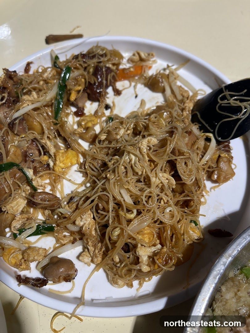Plate of noodles