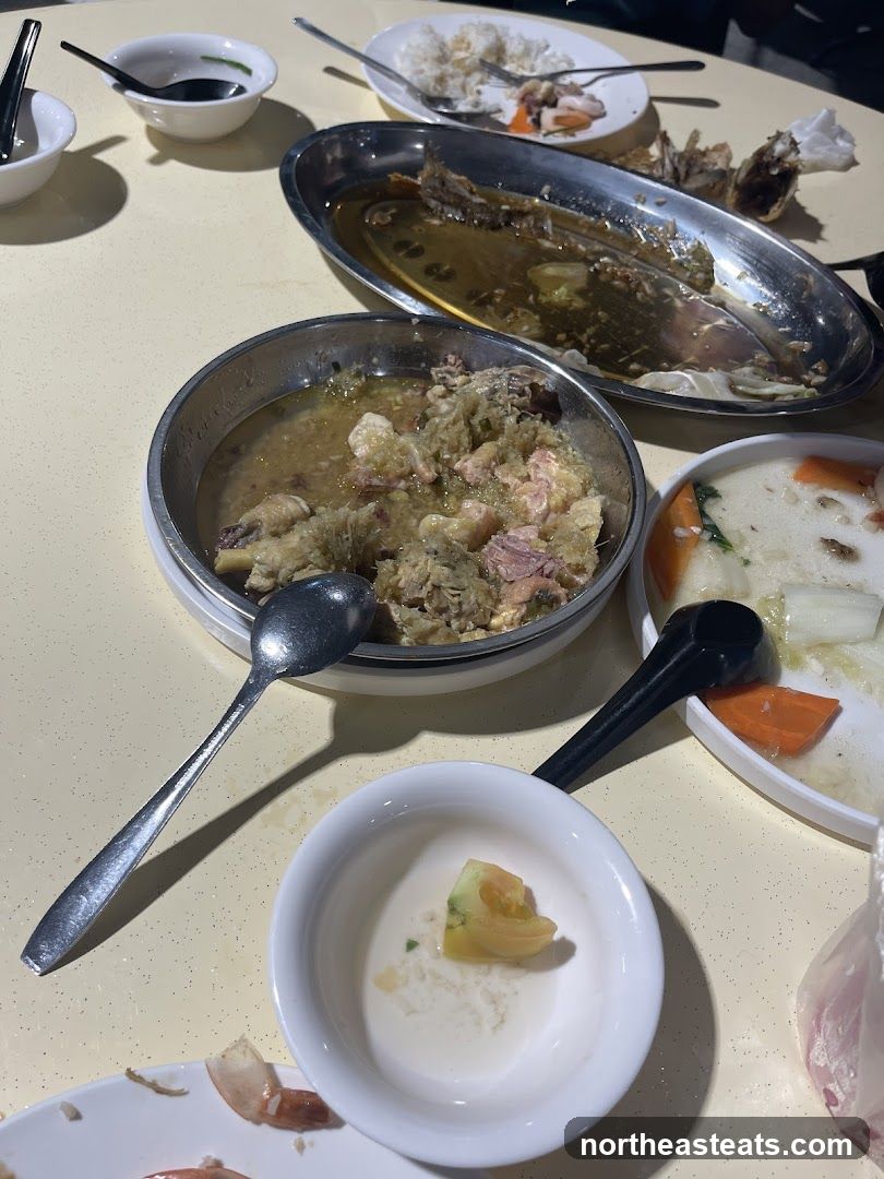 Leftover Food on Table