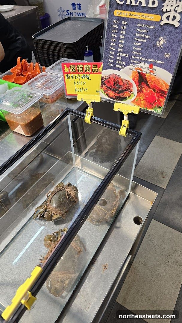 Crab Menu and Display