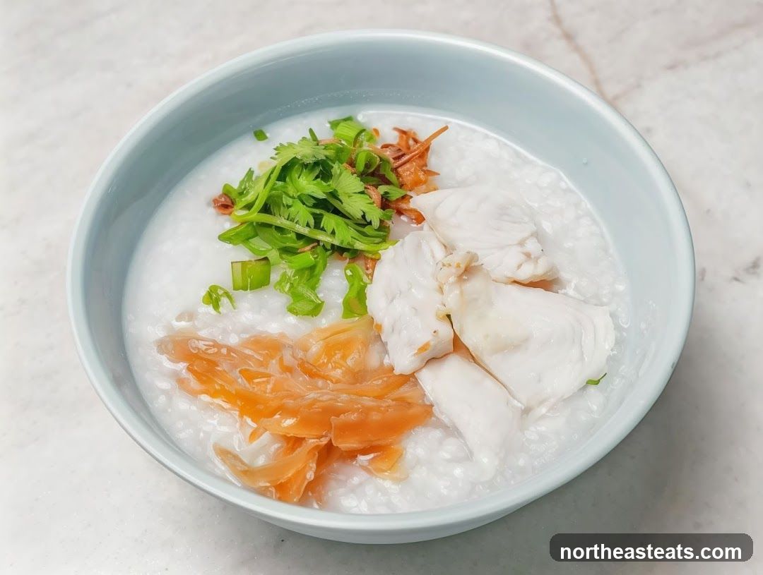 Fish and Salmon Congee