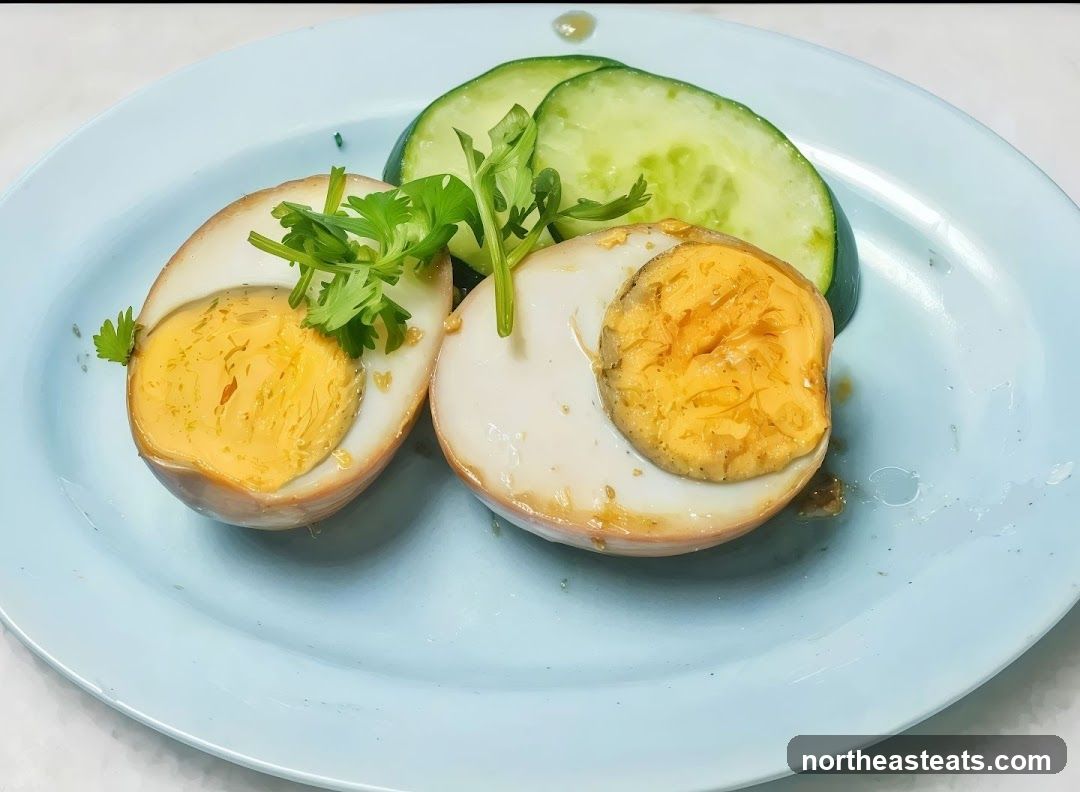 Braised Eggs with Cucumber