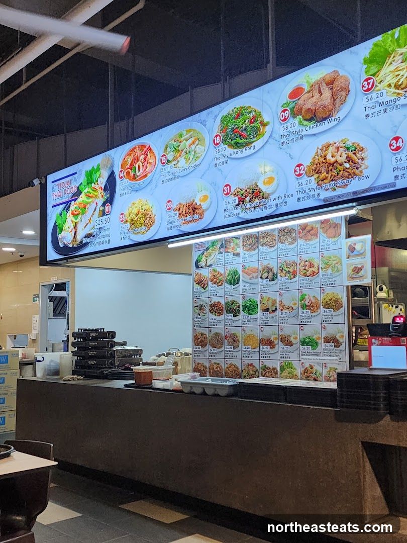 Thai Food Menu Display