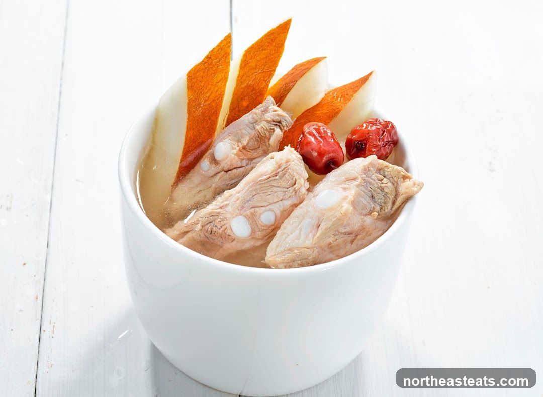 Pork Rib Soup with Melon and Red Dates