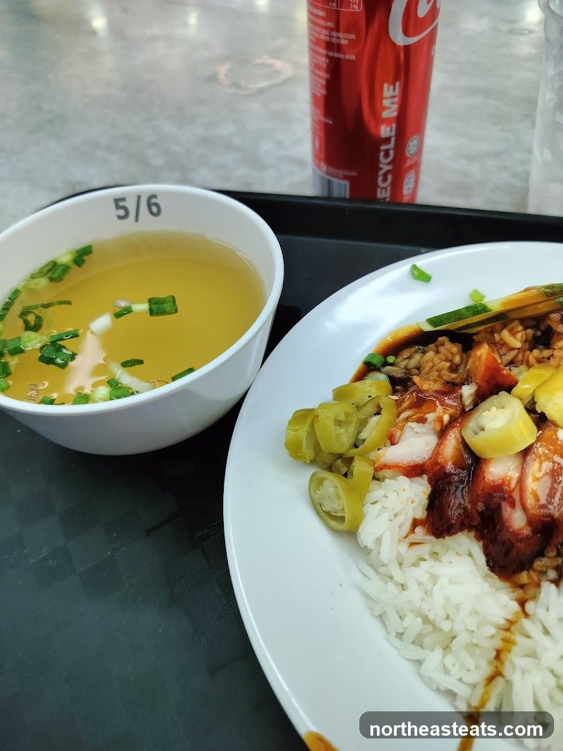 Meal with Rice and Soup