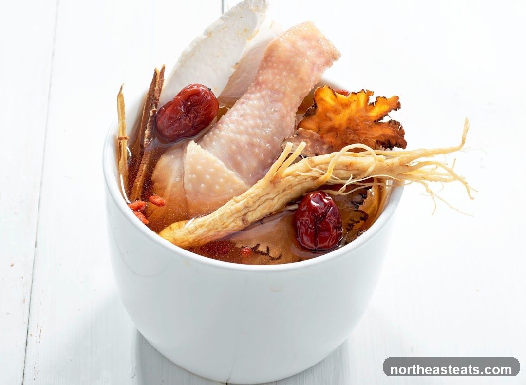 Chicken Soup with Ginseng and Goji Berries