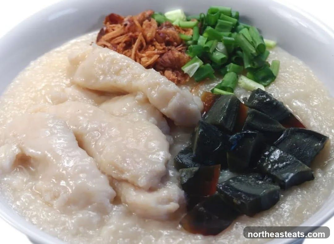 Congee with Century Egg and Fish Slices
