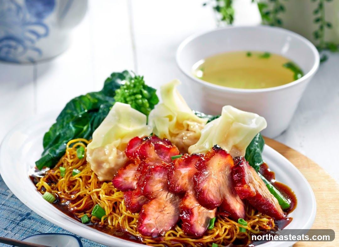 Char Siu Noodles with Wontons