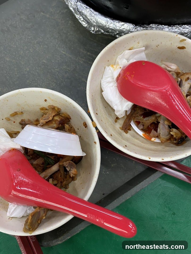 Leftover Food in Bowls