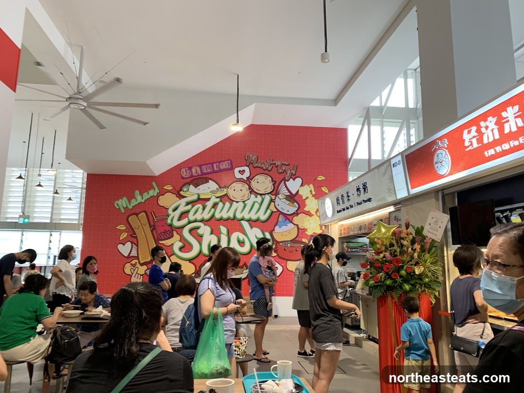 Food Stall with Customers