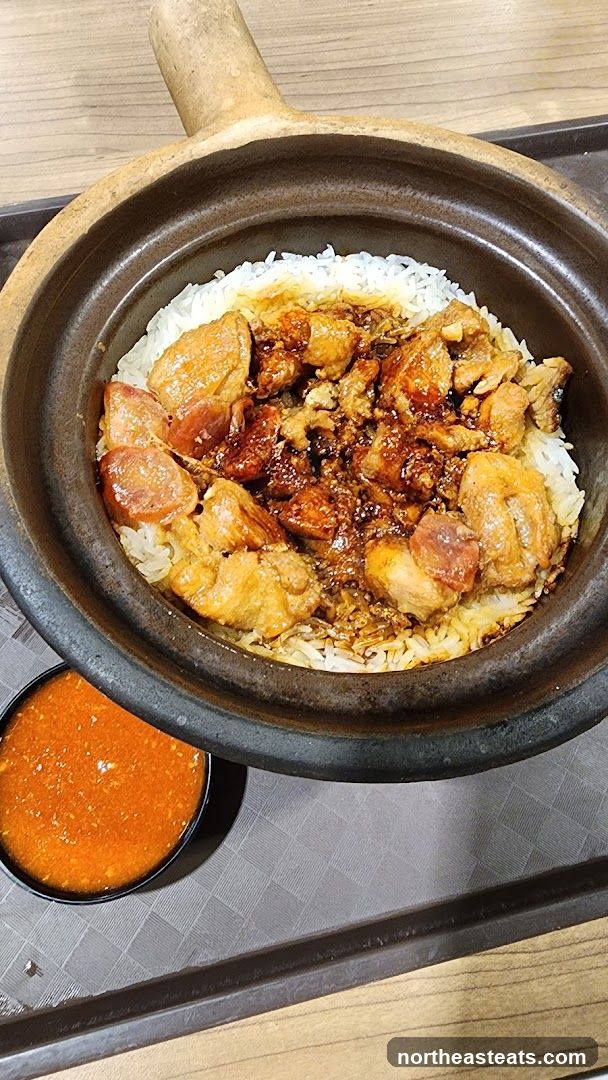 Claypot Rice with Chili Sauce