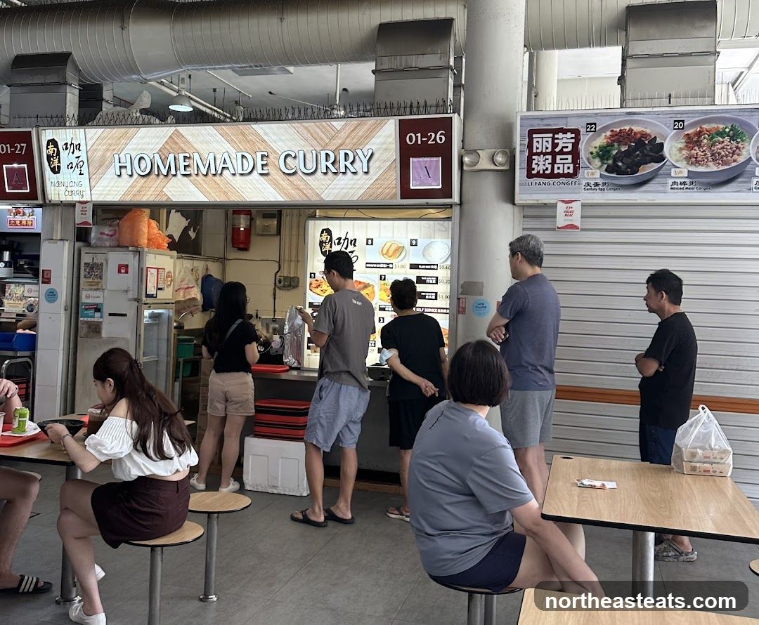 Food Stall with Customers