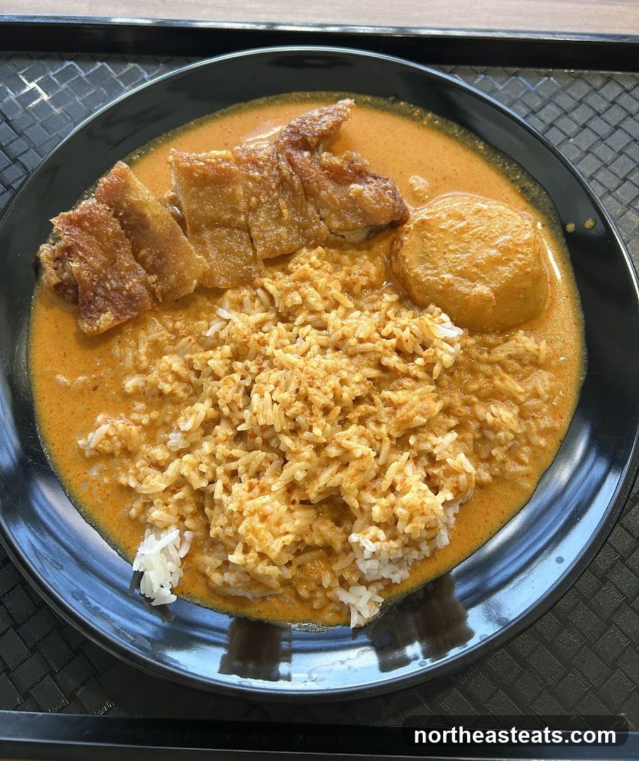 Curry Rice with Fried Chicken and Egg