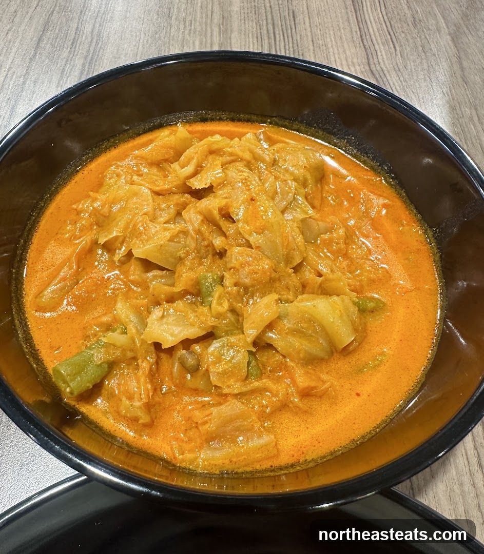 Curry with Cabbage and Green Beans