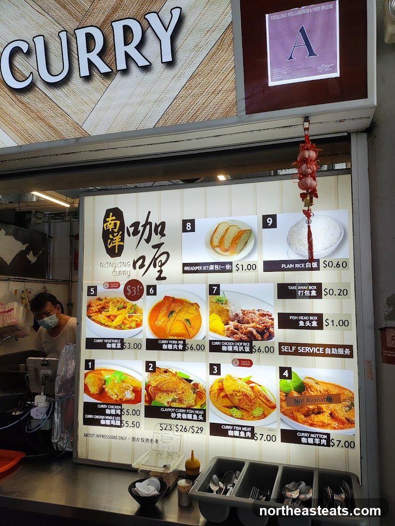 Nanyang Curry Menu