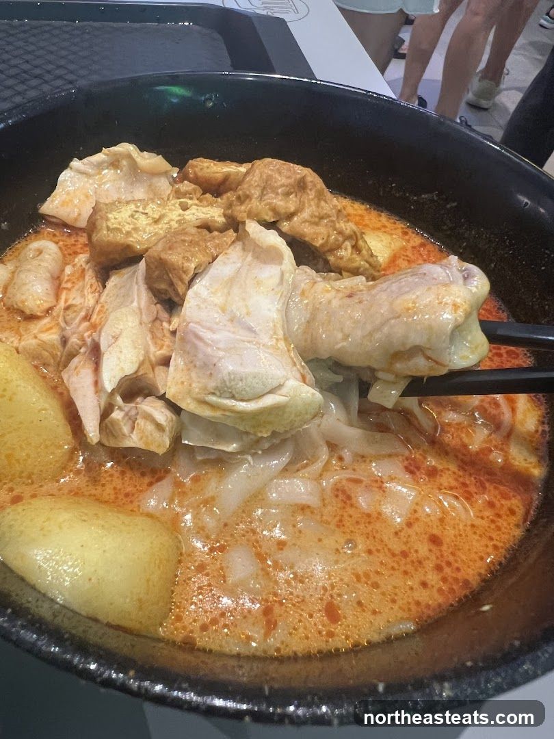 Curry Noodles with Chicken and Tofu