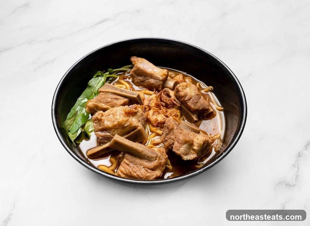 Pork Ribs Noodle Soup