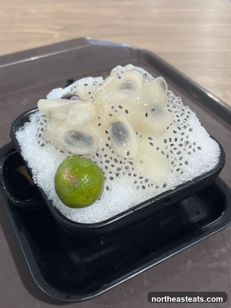 Shaved Ice Dessert with Lime
