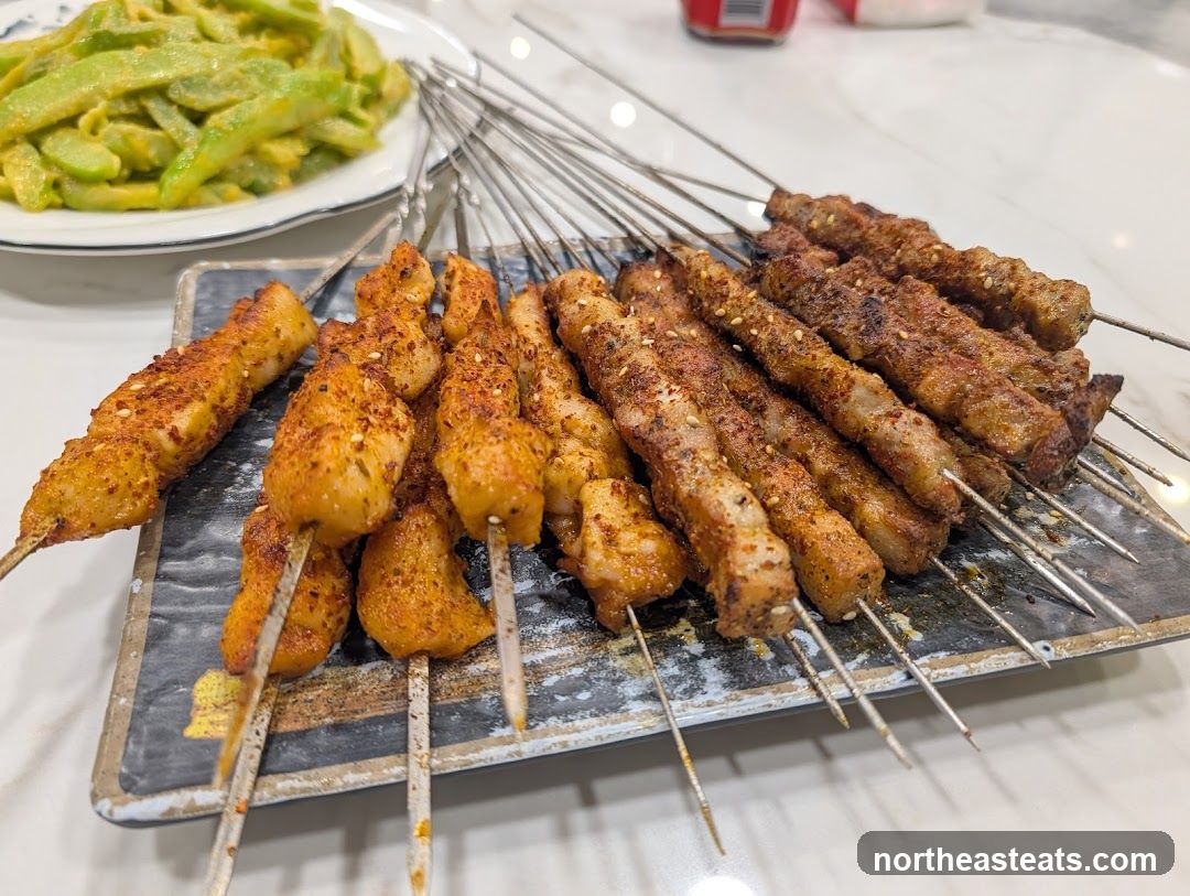 Skewers and Side Dish