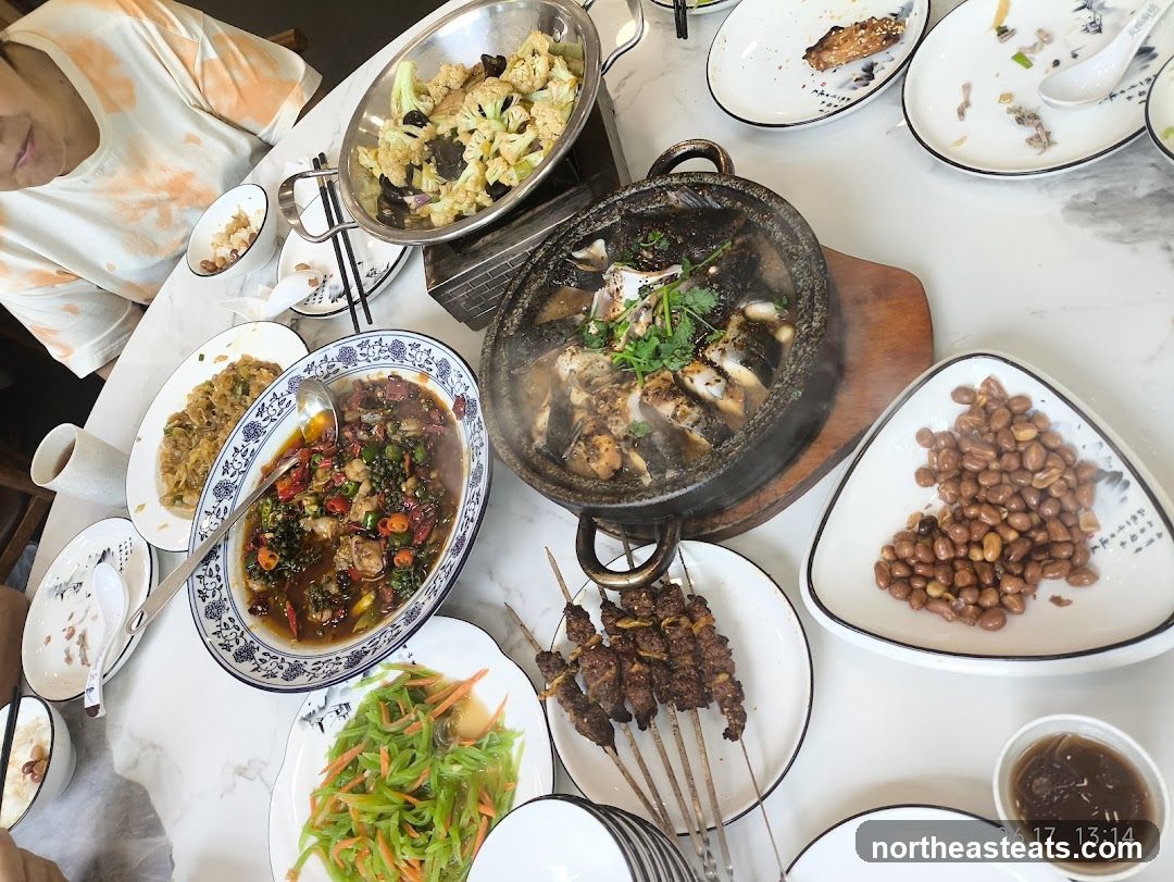 A table full of food