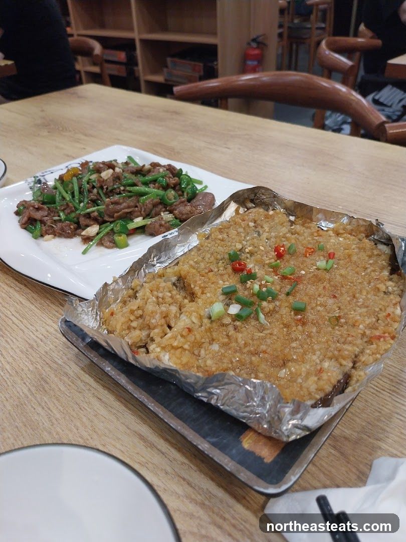 Dishes on a table