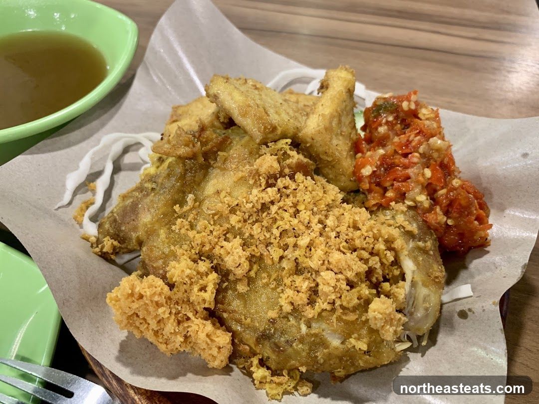 Fried Chicken with Sambal and Sauce