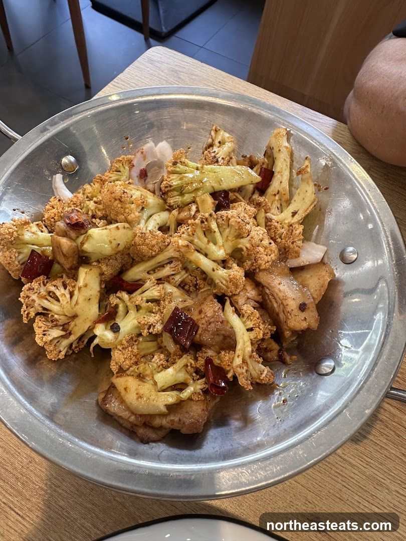Spicy Cauliflower and Pork Dish