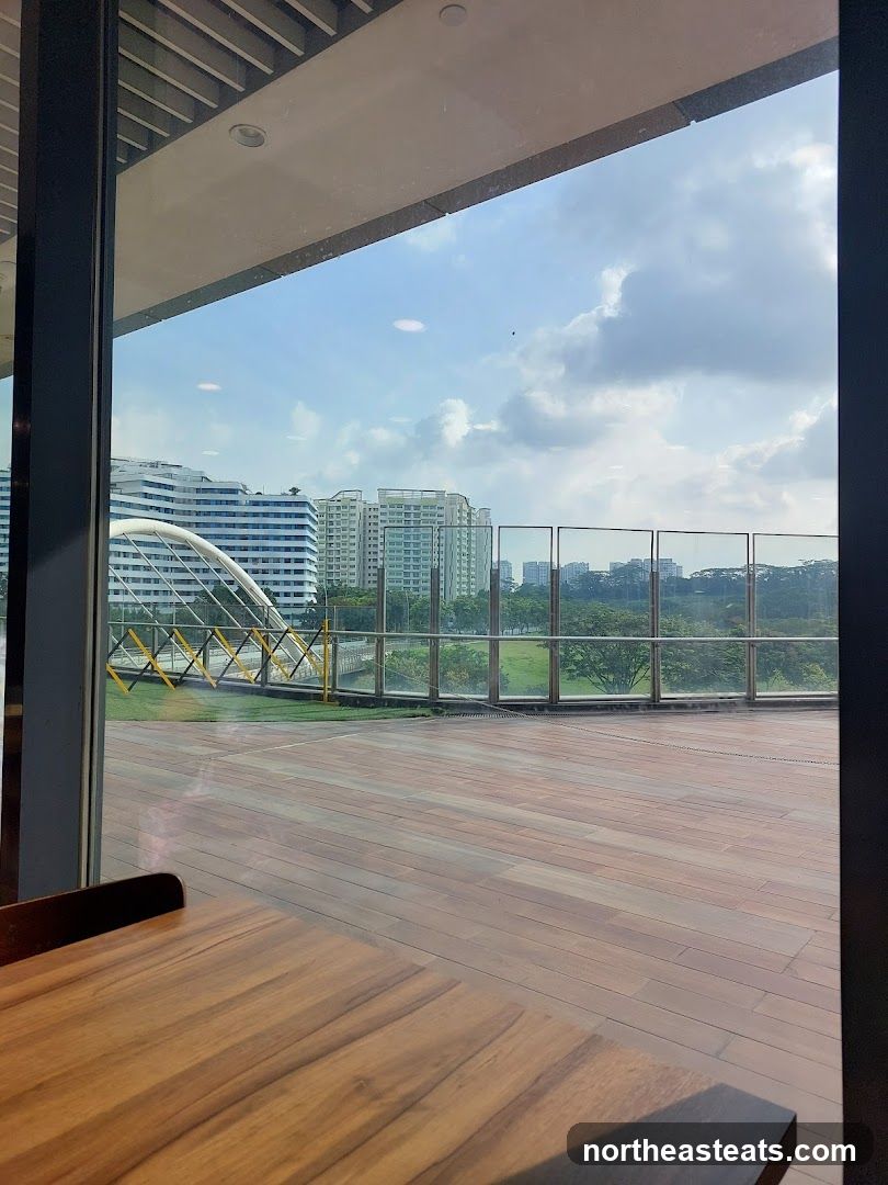 Outdoor Seating Area with City View