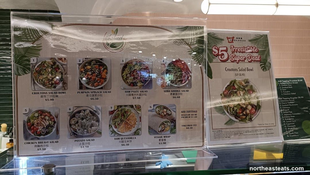 Salads Menu