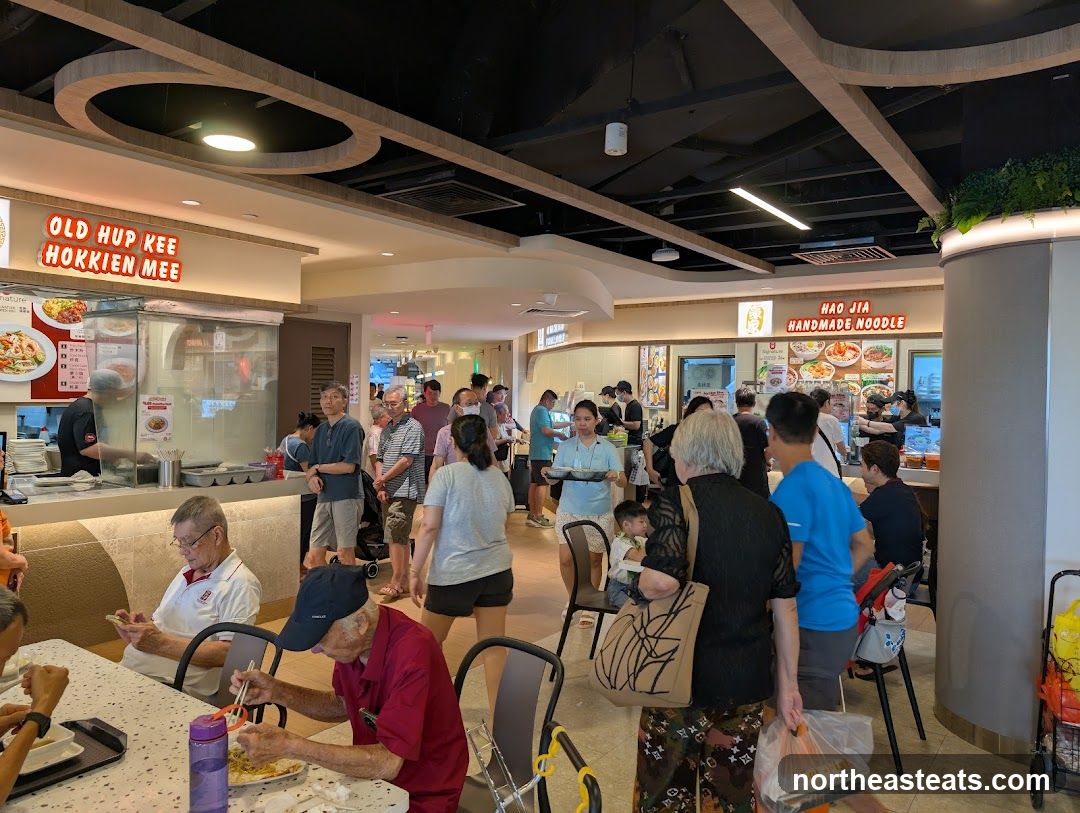 Food court with multiple stalls