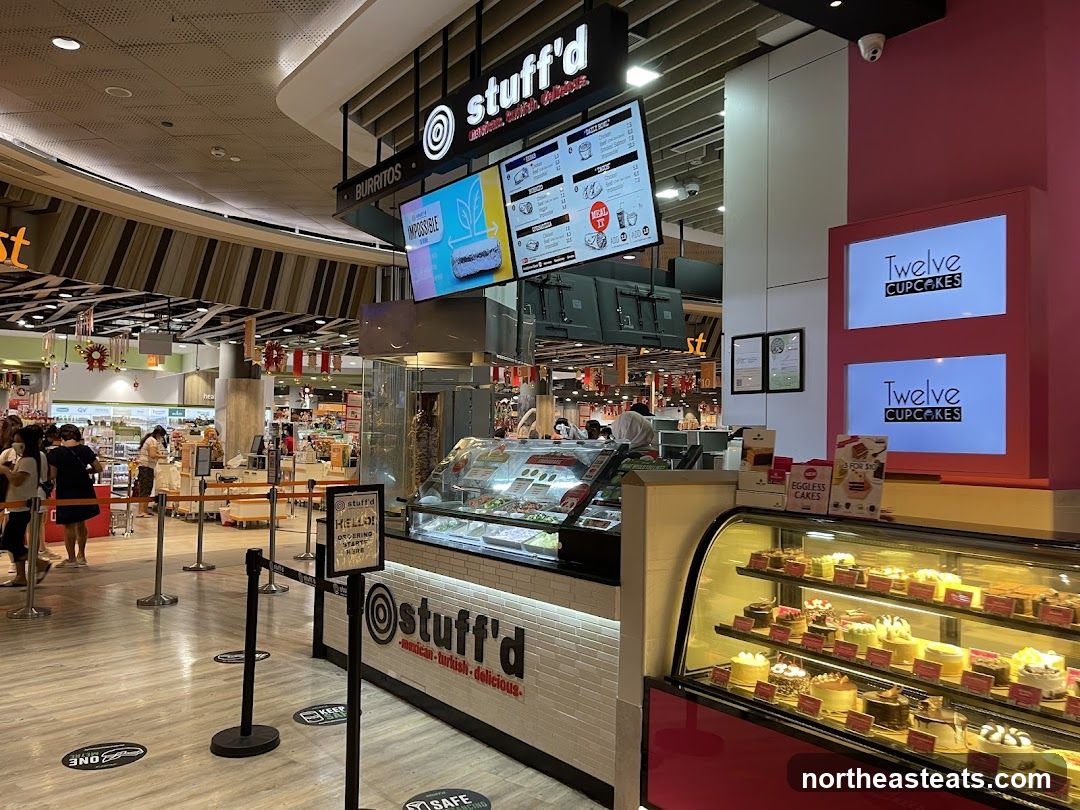 Food stalls in a mall