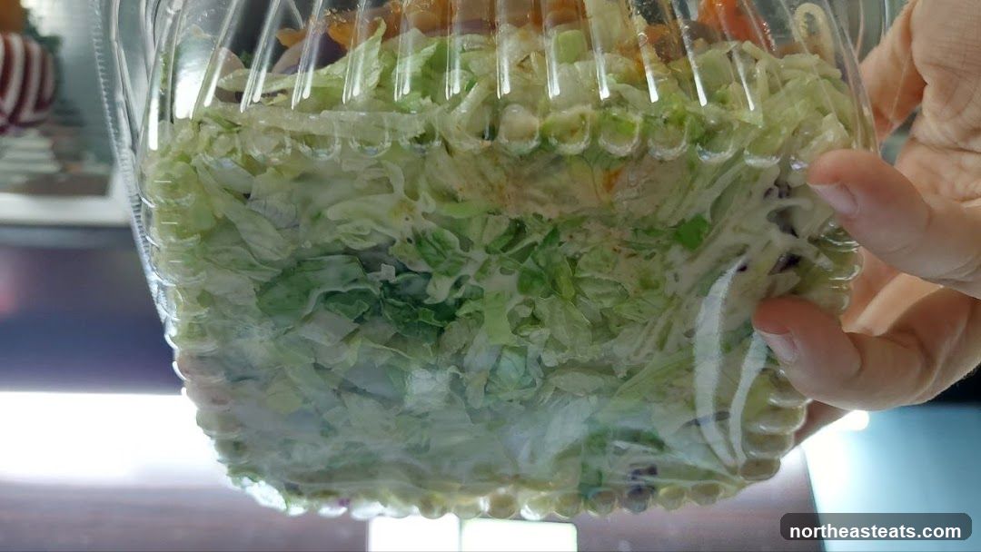 Salad in a Plastic Container