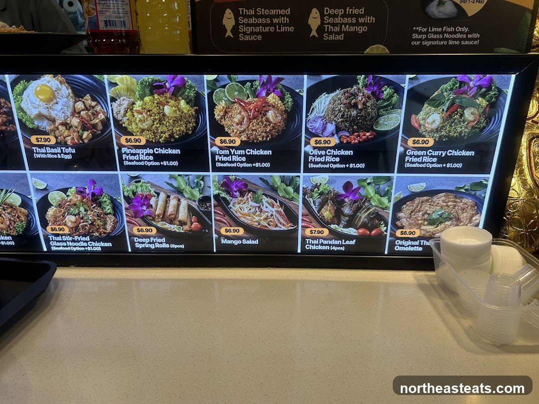 Thai Food Menu