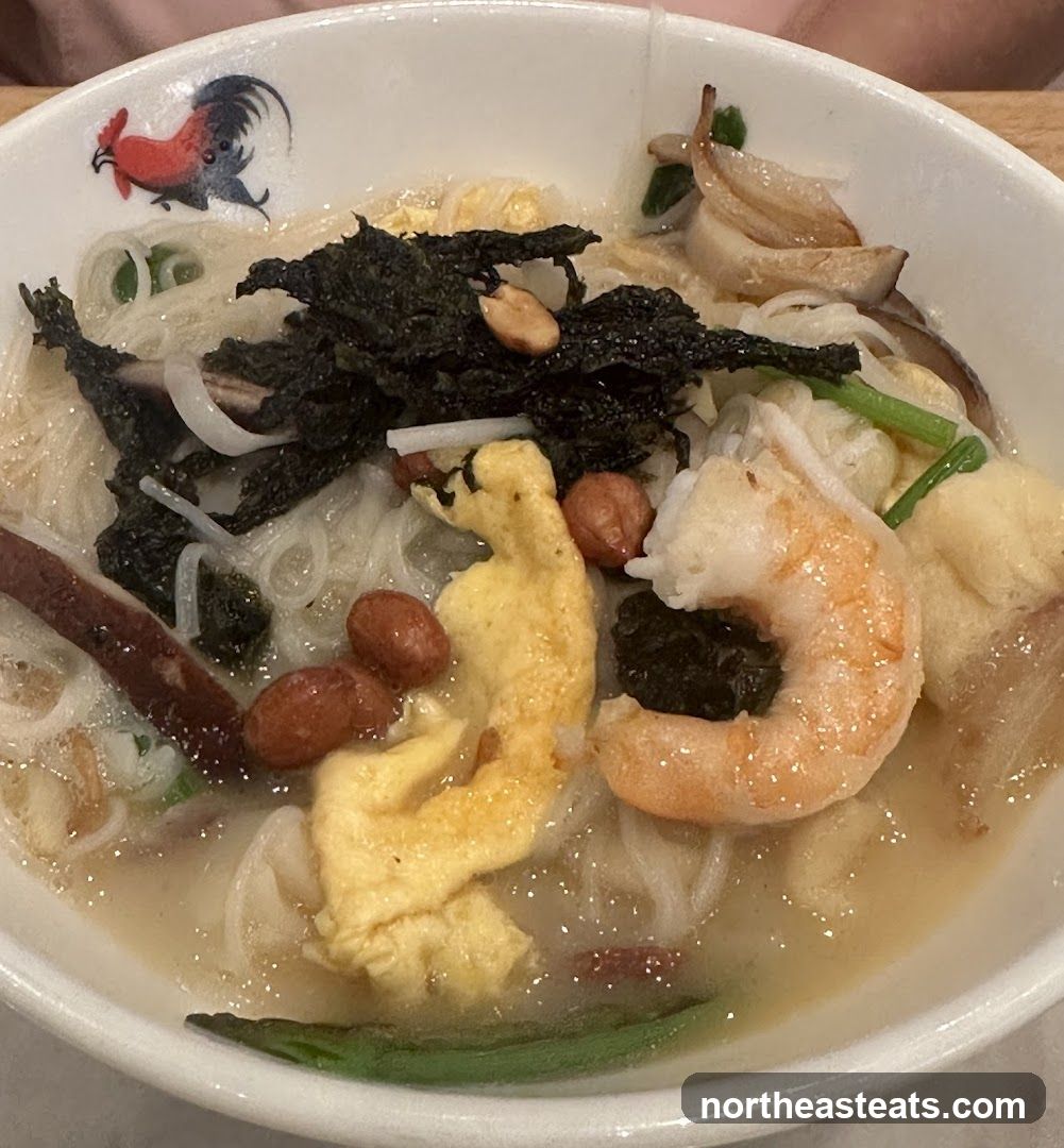 Noodle Soup with Shrimp and Egg