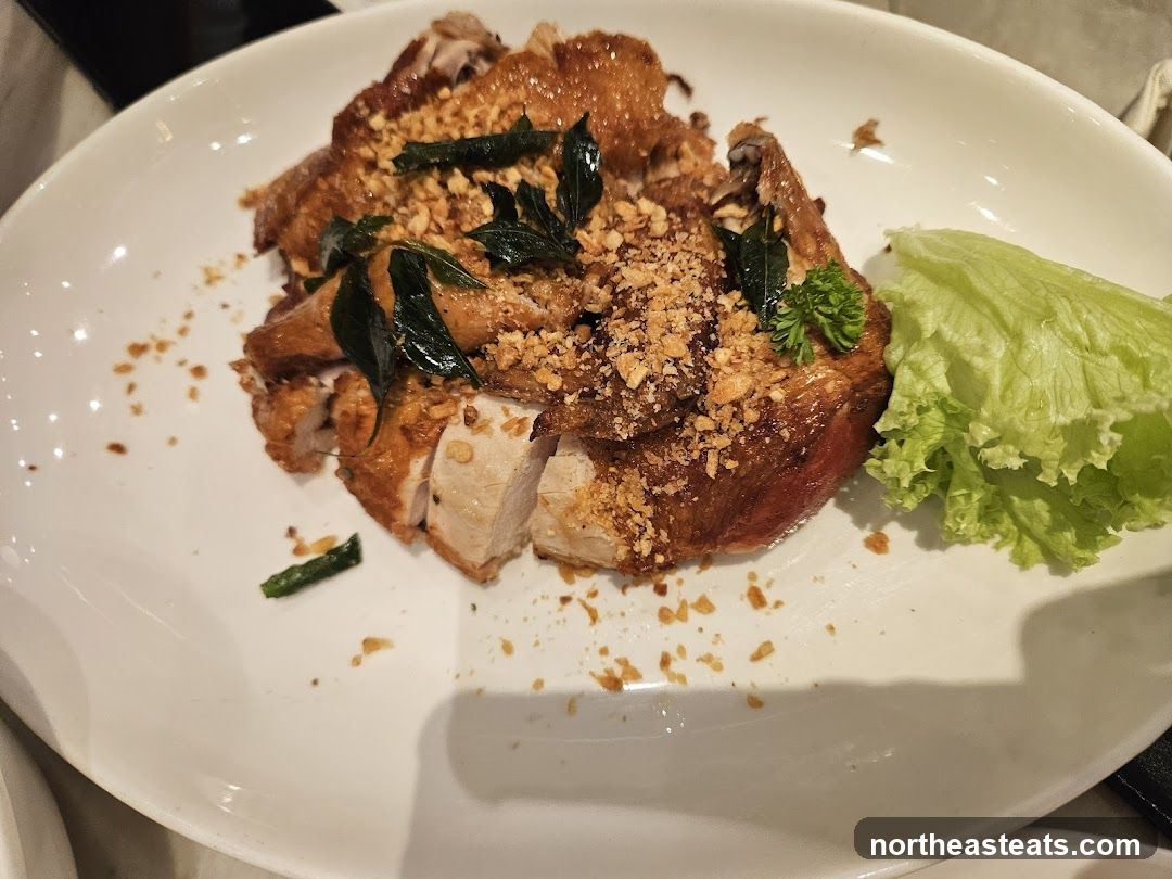 Crispy Fried Chicken with Nuts and Herbs