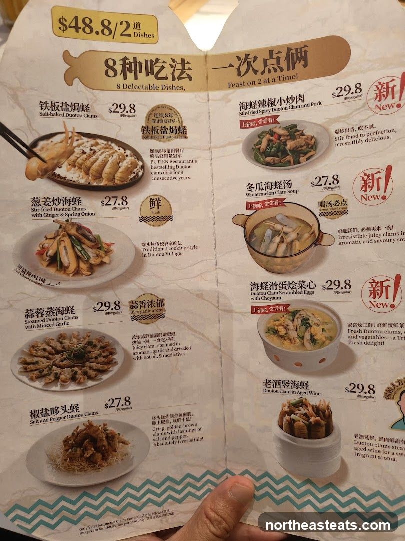 8 Delectable Dishes, Feast on 2 at a Time!