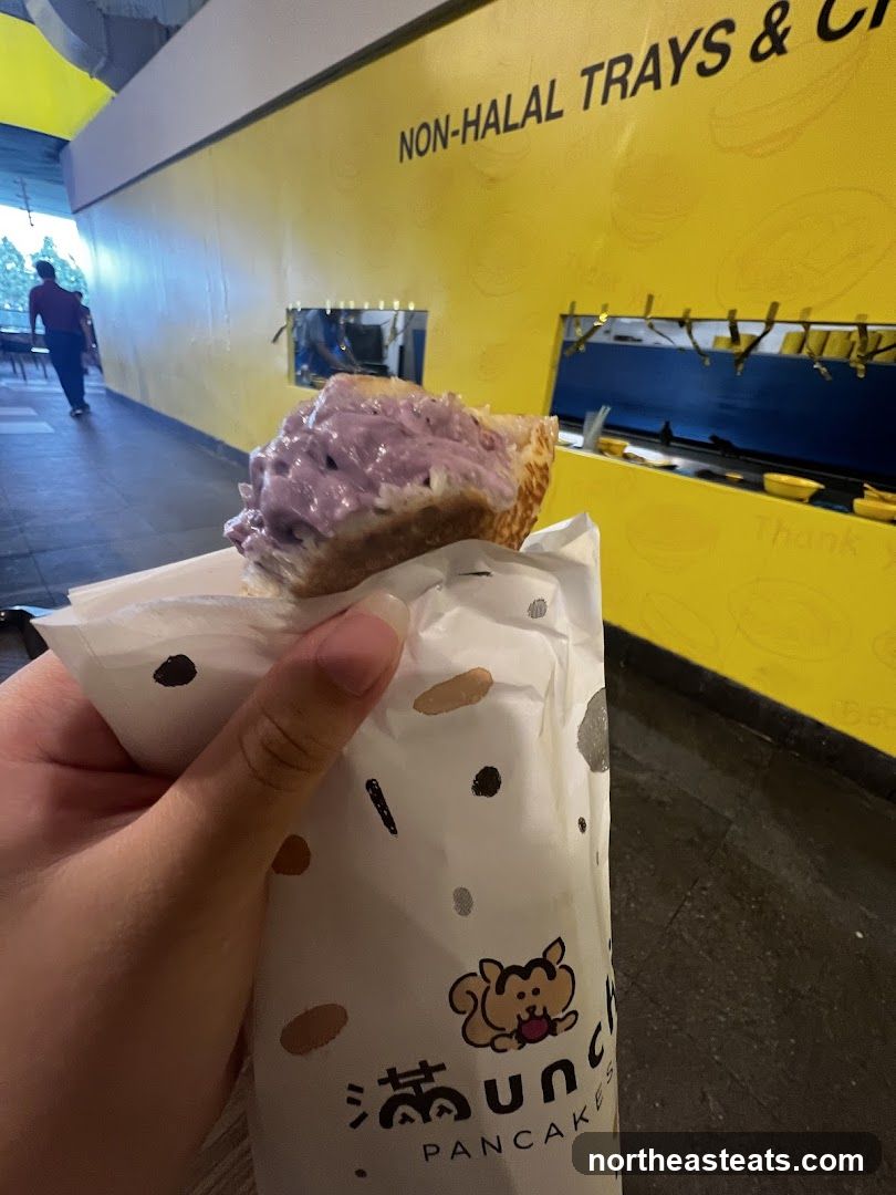 Pancake with Purple Filling