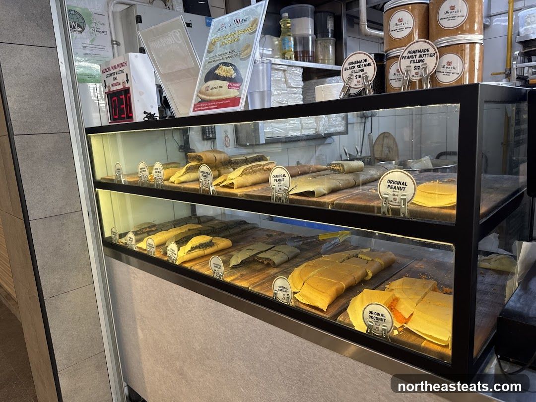 Display Case with Pancakes