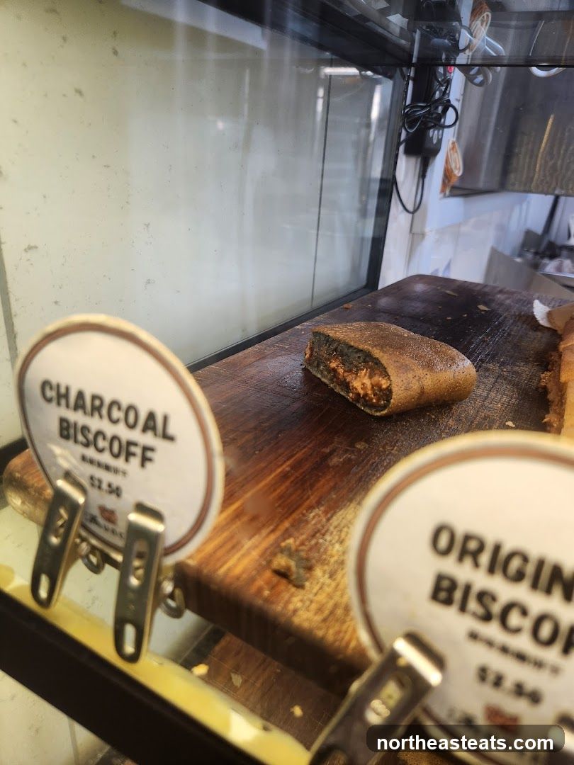 Biscuits in a Display Case