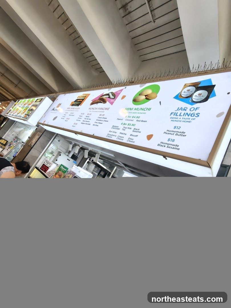 Munchi Pancake Menu