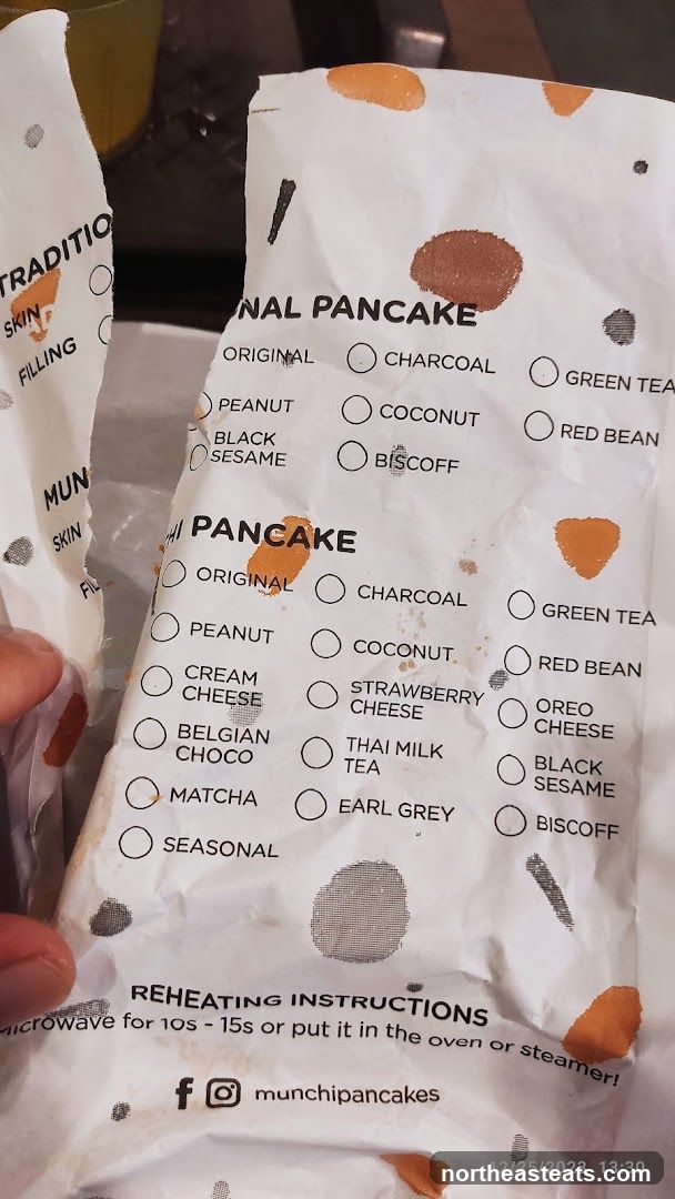 Munchi Pancakes Menu