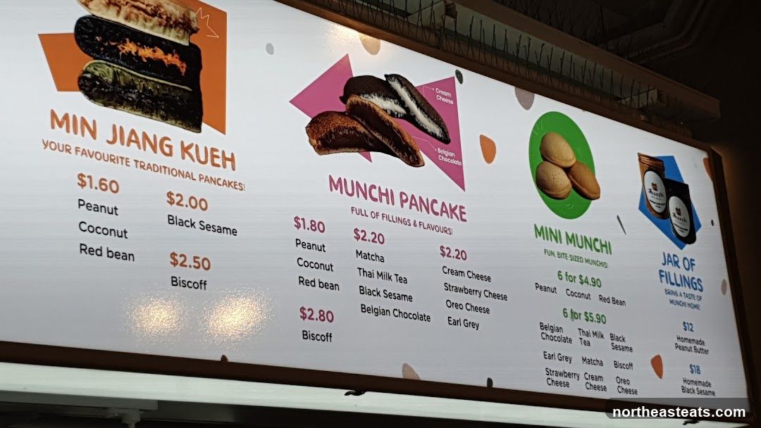 Munchi Pancake Menu