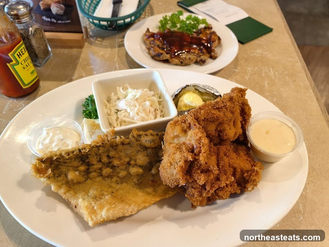 Fried Fish and Chicken Platter