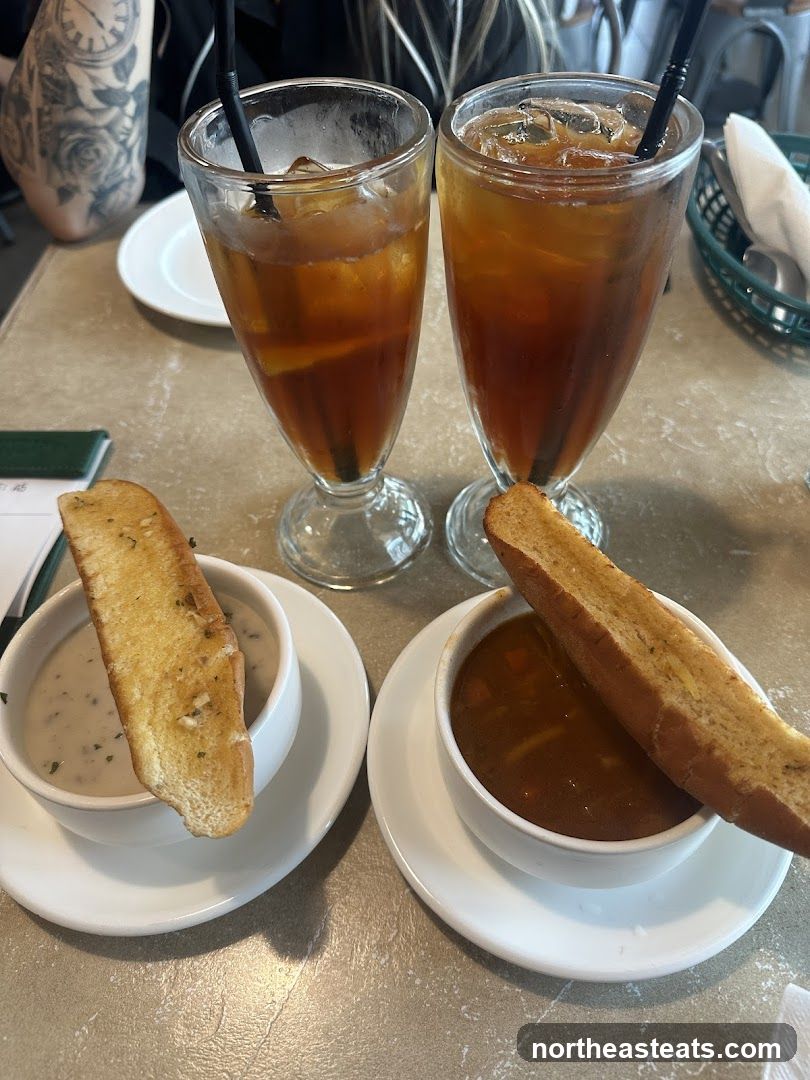 Soup and Iced Tea