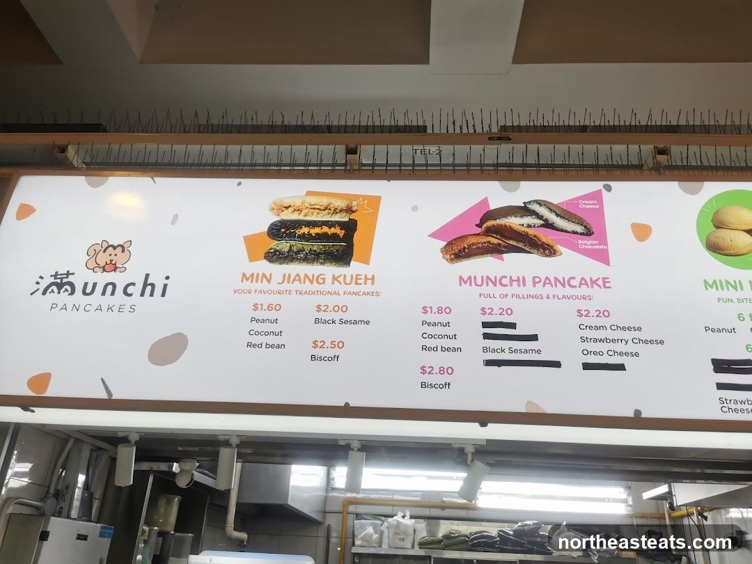 Munchi Pancakes Menu