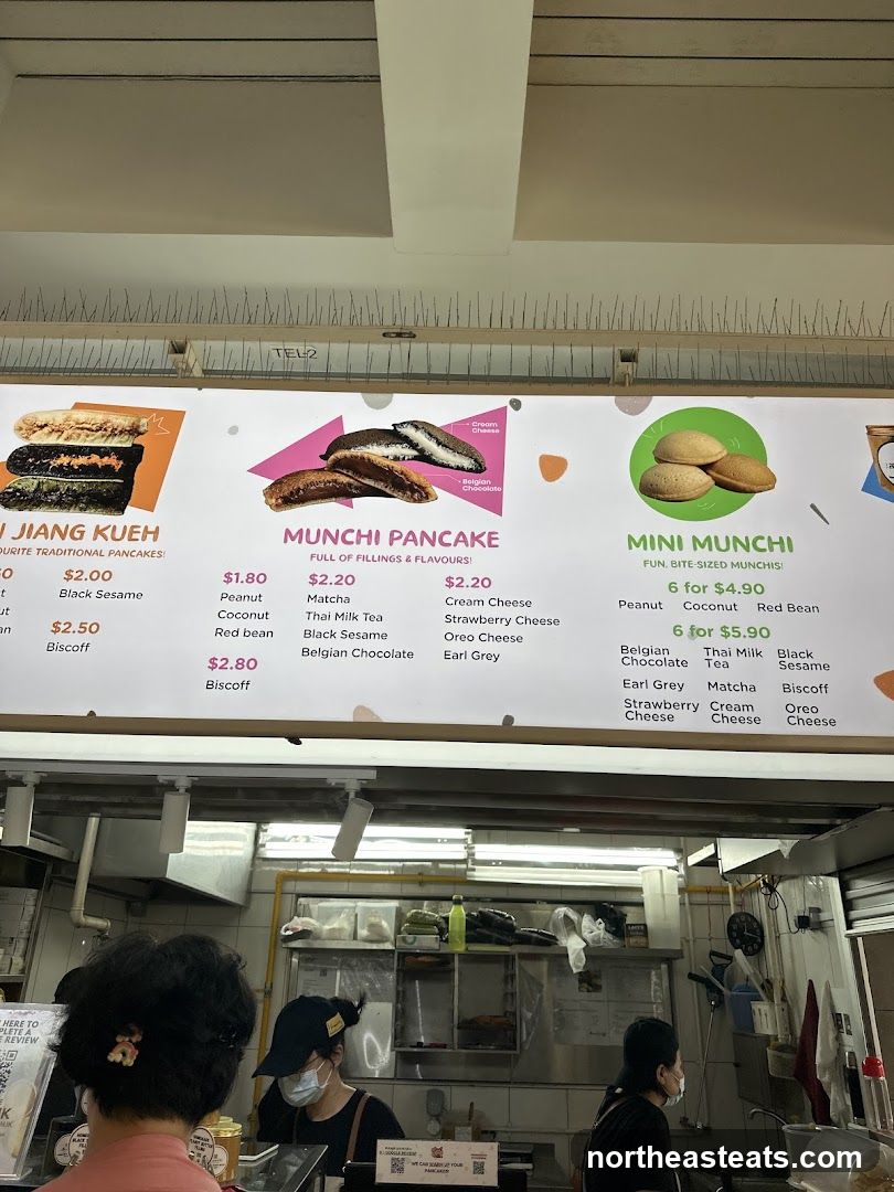 Munchi Pancake Menu