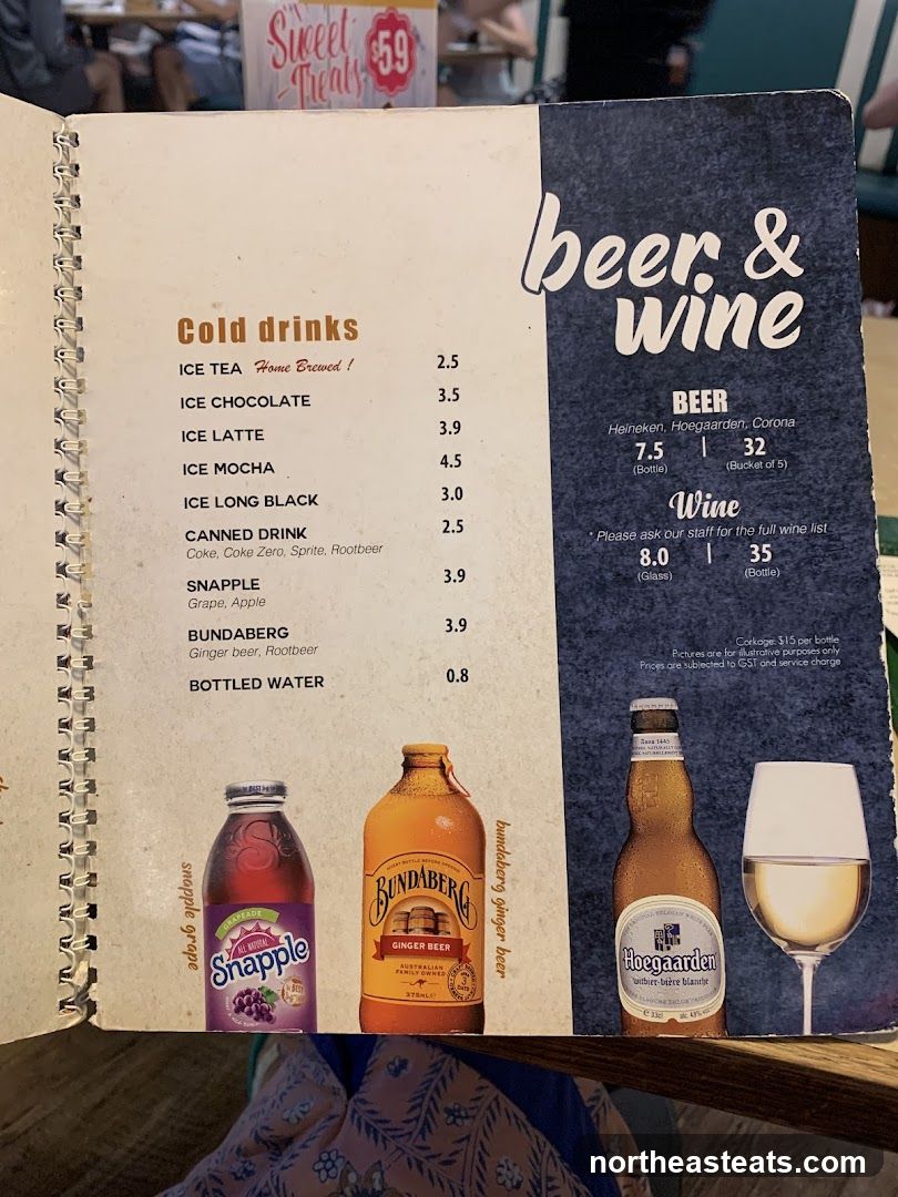 Cold Drinks, Beer & Wine Menu