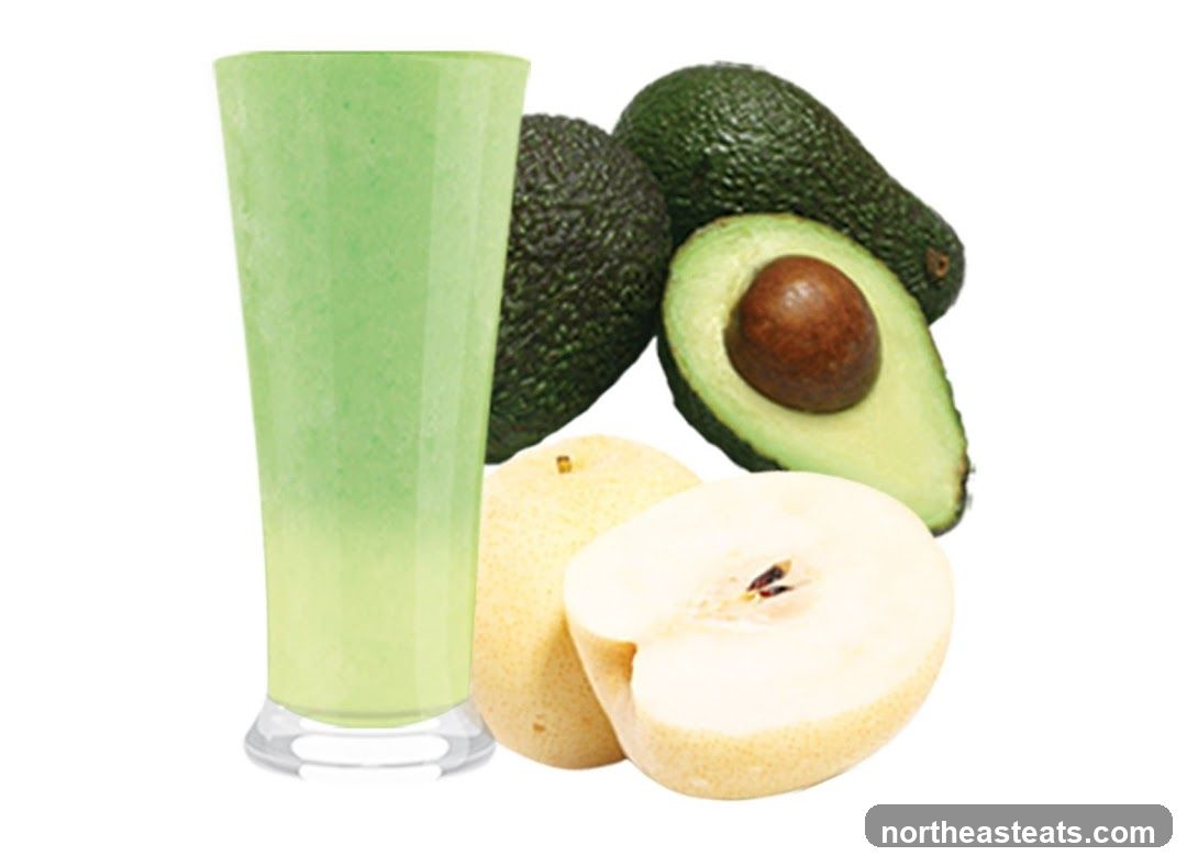 Avocado Pear Smoothie