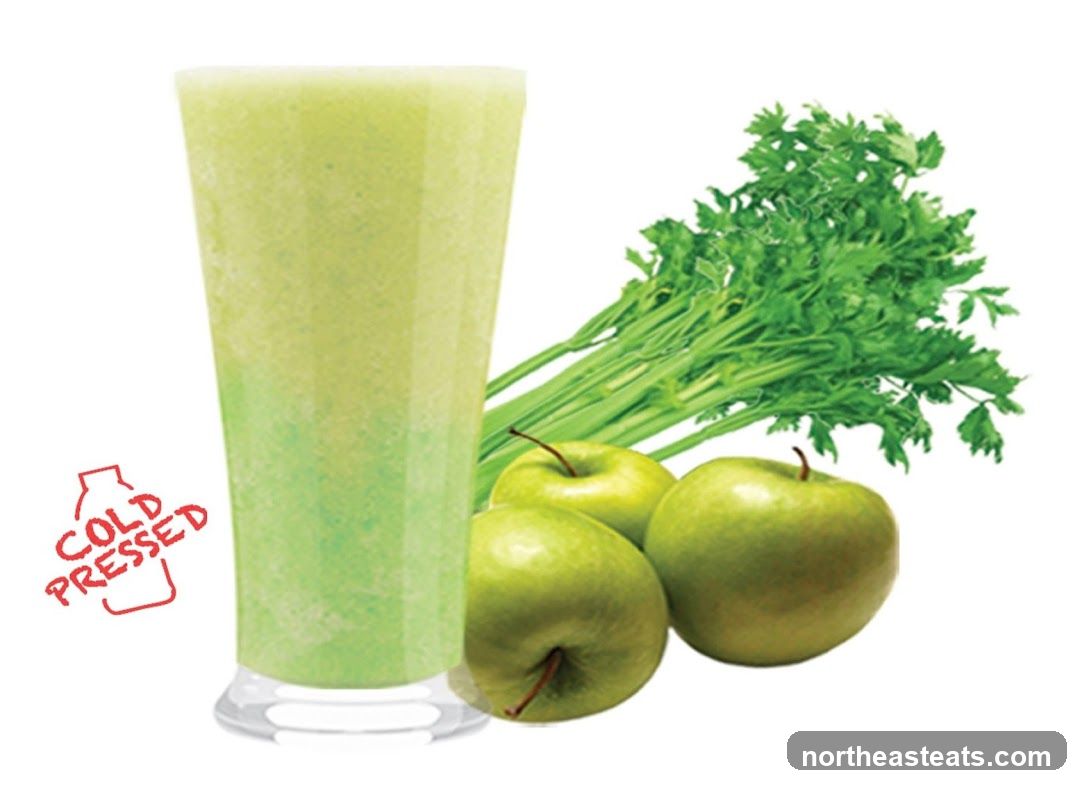 Green Juice with Apples and Celery
