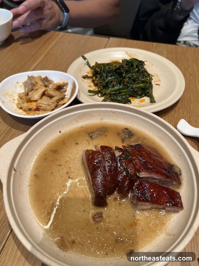 Roast Duck and Side Dishes